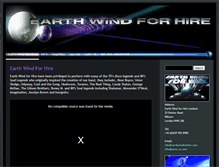 Tablet Screenshot of earthwindforhire.com